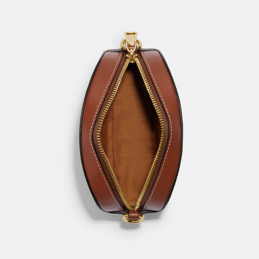 mini serena crossbody in signature canvas with snowflake print