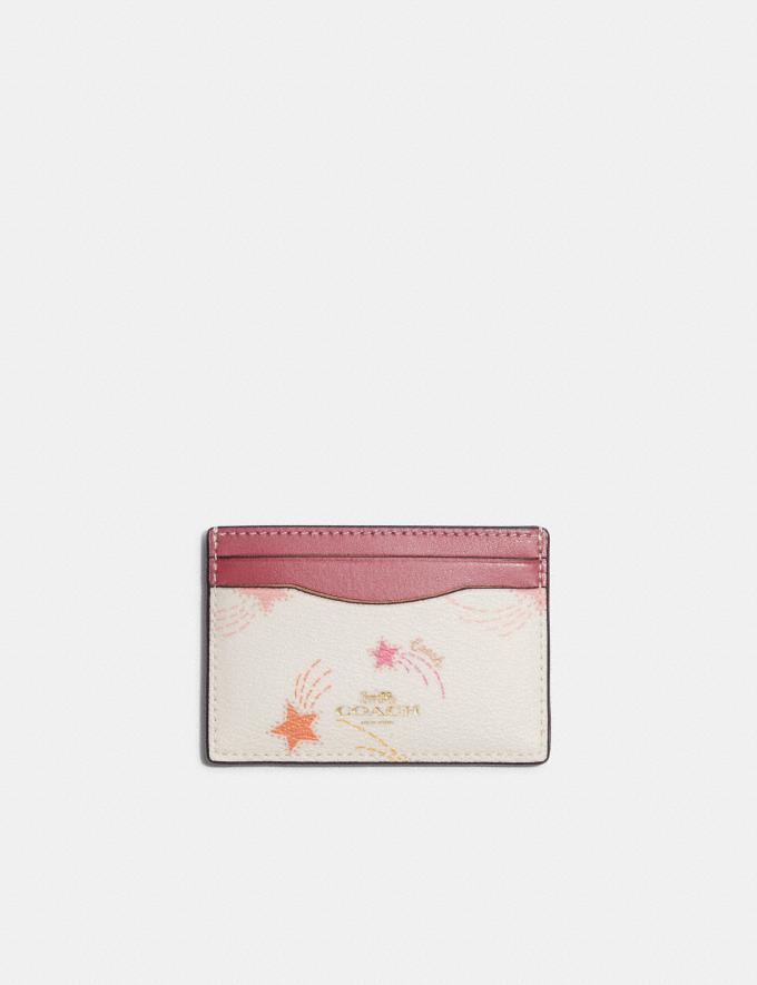 COACH: Card Case With Shooting Star Print
