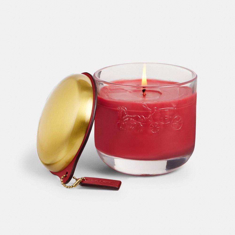 COACH®,Coach Holiday Candle,,Front View