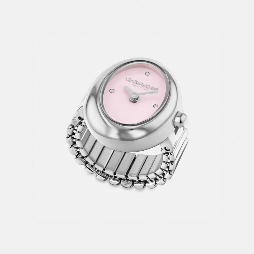 COACH®,Sammy Ring Watch, 18 Mm X 22.5 Mm,Pink,Angle View