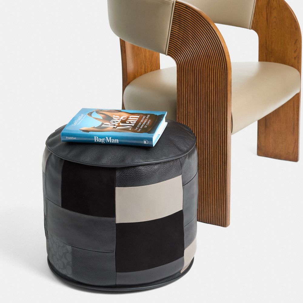 COACH®,Remade Pouf,,Inside View,Top View