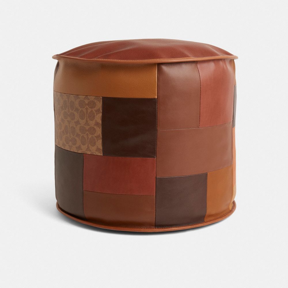COACH®,Remade Pouf,,Front View