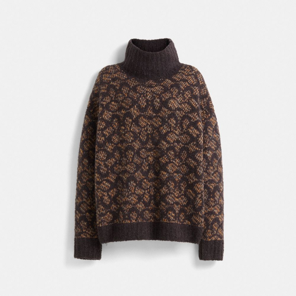 COACH®,Restored Signature Turtleneck,,Front View