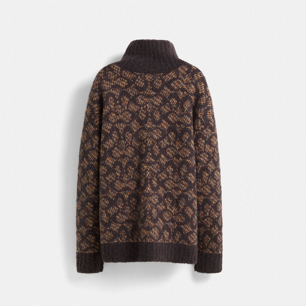 COACH®,Restored Signature Turtleneck,,Back View