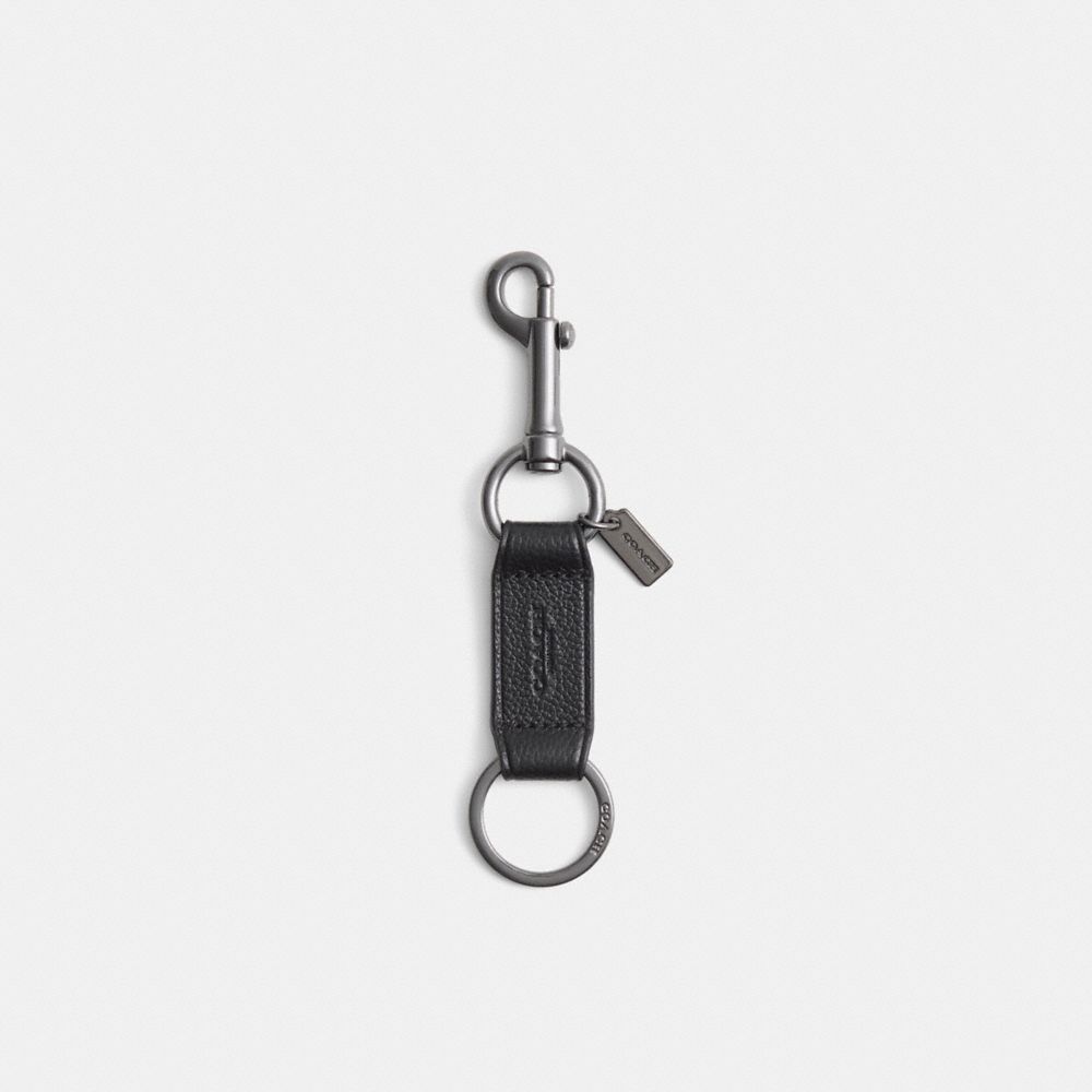 COACH®,Restored Trigger Snap Key Fob,,Front View