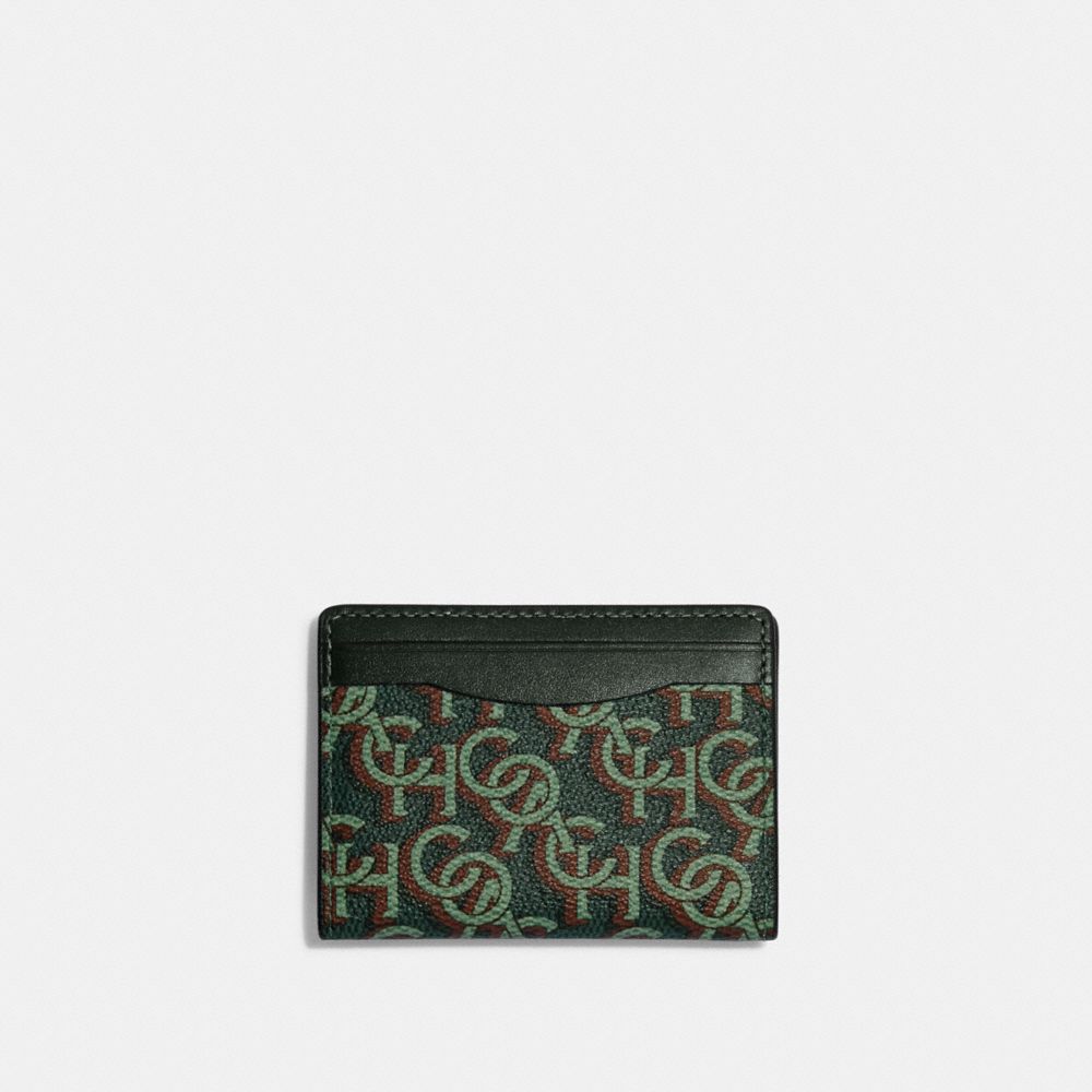 Coach Card Case With Signature Monogram Print In Black ModeSens