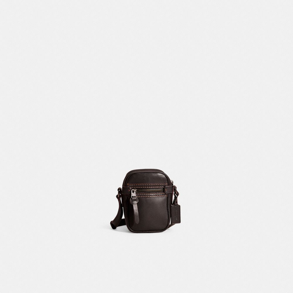 COACH®,Restored Dylan 10,Leather,Crossbody,Casual,Black,Front View