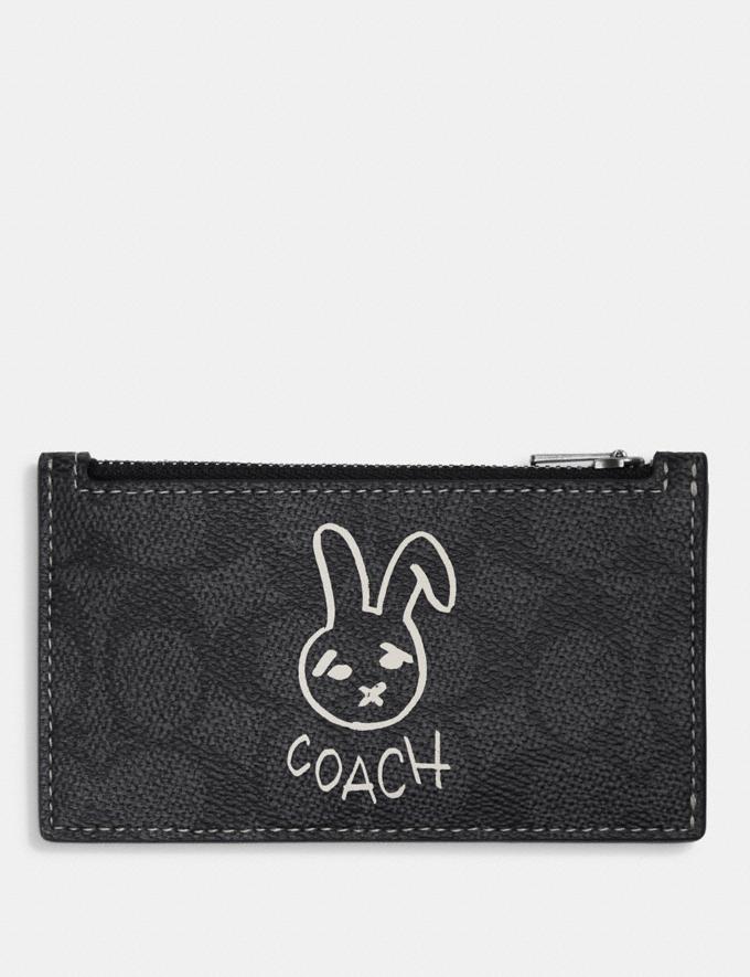 Coach Zip Card Case in Signature Canvas With Rabbit Charcoal Multi Translations 23.1.1. RTL Translations  