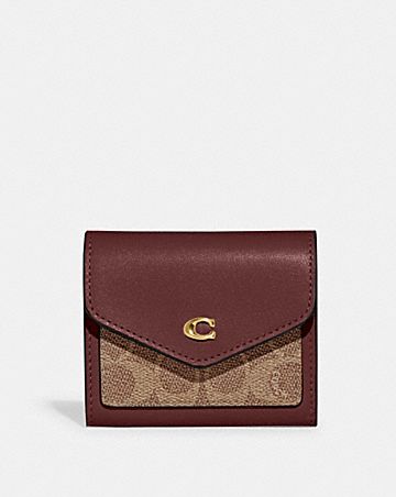lunar new year wyn small wallet in colorblock signature canvas