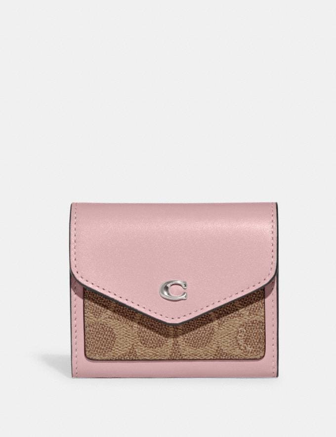 Coach Wyn Small Wallet in Colorblock Signature Canvas Lh/Tan Powder Pink Translations 23.1.1. RTL Translations  