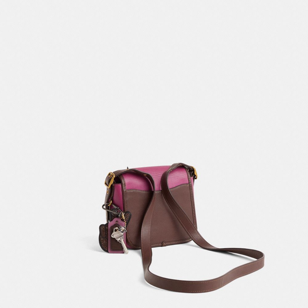 COACH®,Upcrafted Rambler Crossbody 16 In Colorblock,,Angle View