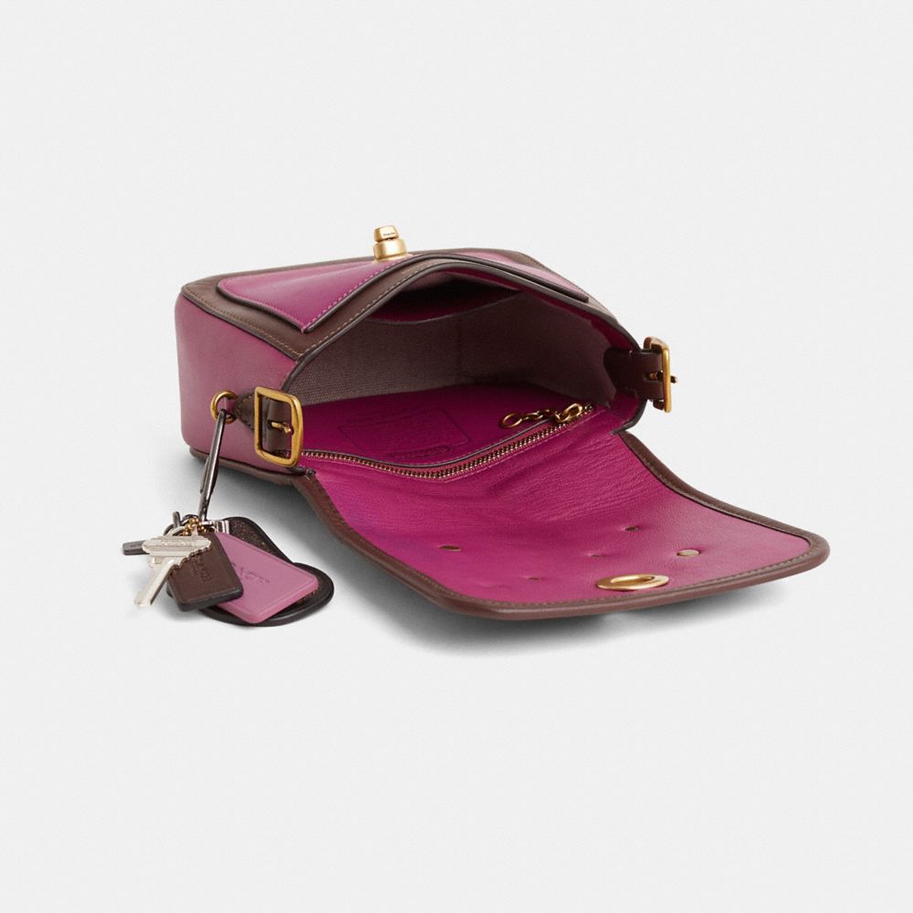 COACH®,Upcrafted Rambler Crossbody 16 In Colorblock,,Inside View,Top View