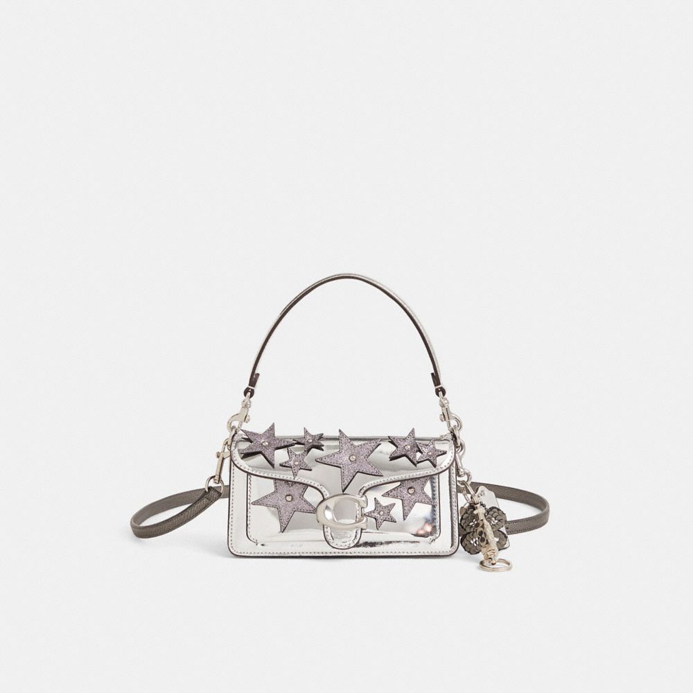 COACH®,Upcrafted Tabby Shoulder Bag 20 In Metallic,,Front View