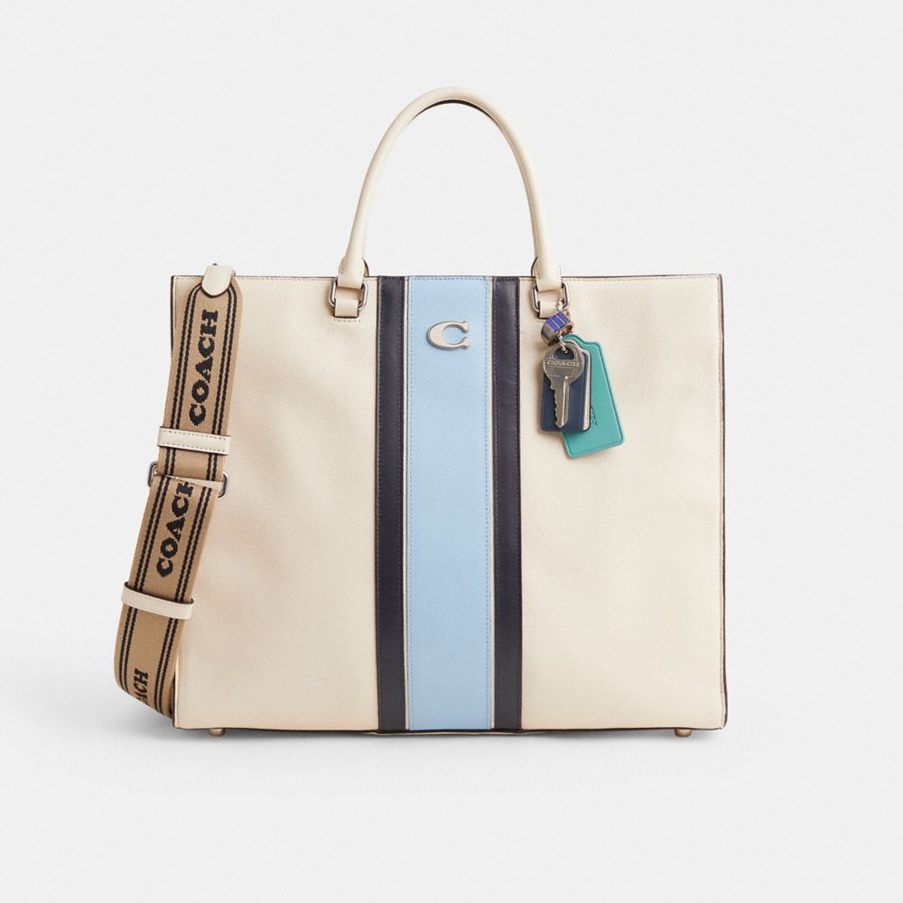 COACH®,Upcrafted Tote Bag 40 With Signature Canvas,,Front View