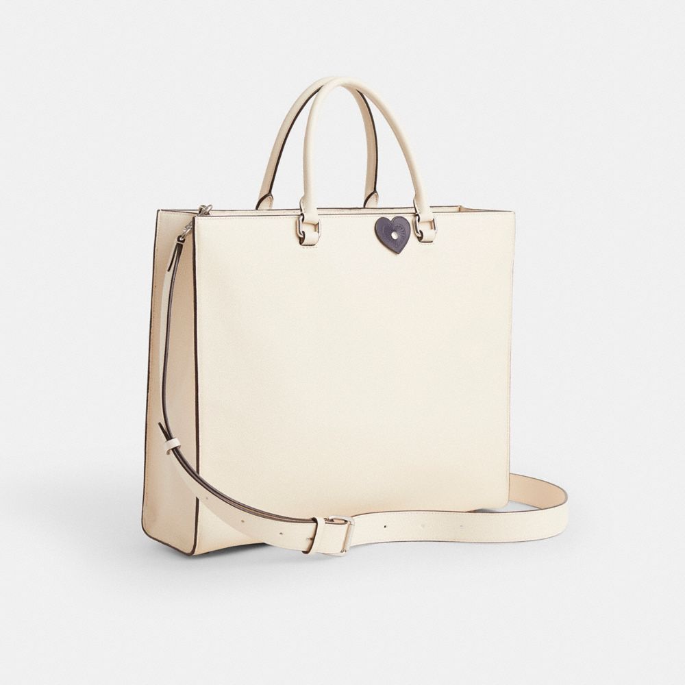 COACH®,Upcrafted Tote Bag 40 With Signature Canvas,,Angle View