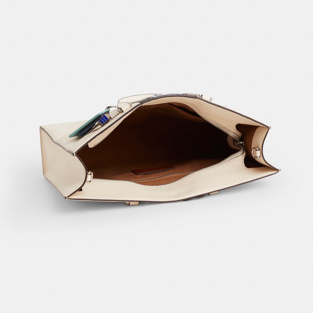 COACH®,Upcrafted Tote Bag 40 With Signature Canvas,,Inside View,Top View