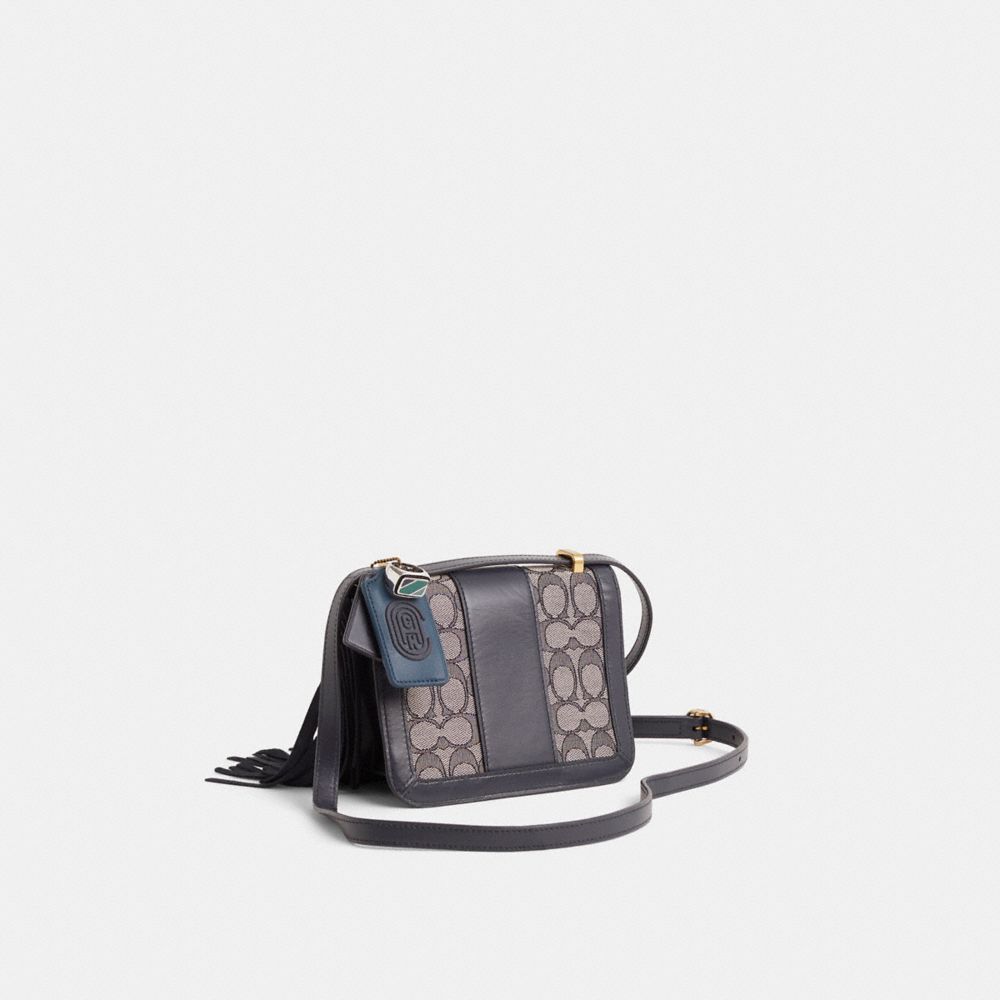 COACH®,Upcrafted Alie Shoulder Bag 18 With Snakeskin Detail,,Angle View