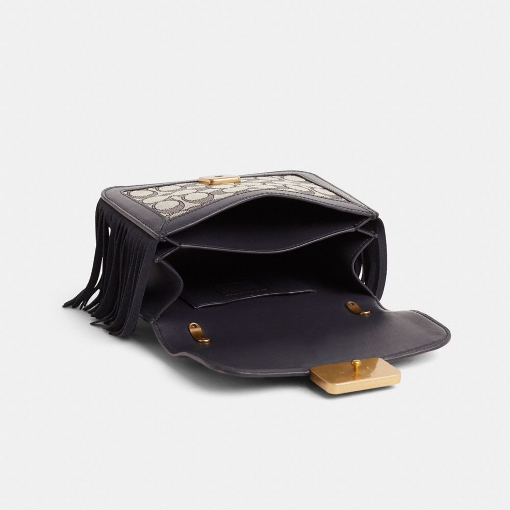 COACH®,Upcrafted Alie Shoulder Bag 18 With Snakeskin Detail,,Inside View,Top View