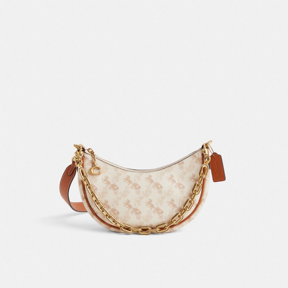 COACH®,Restored Mira Shoulder Bag With Horse And Carriage Print,,Front View