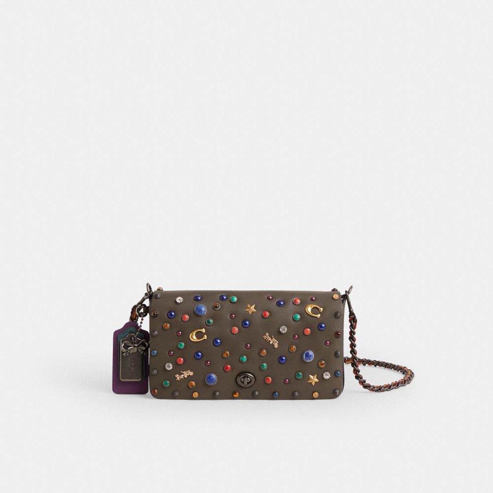 COACH®,Upcrafted Dinky With Rivets,,Front View