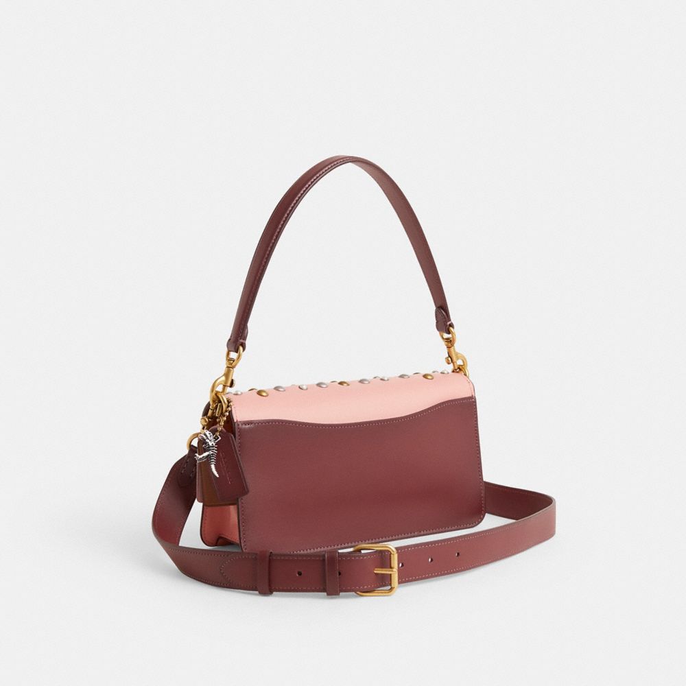 COACH®,Upcrafted Tabby Shoulder Bag 26 In Colorblock Signature Canvas,,Angle View