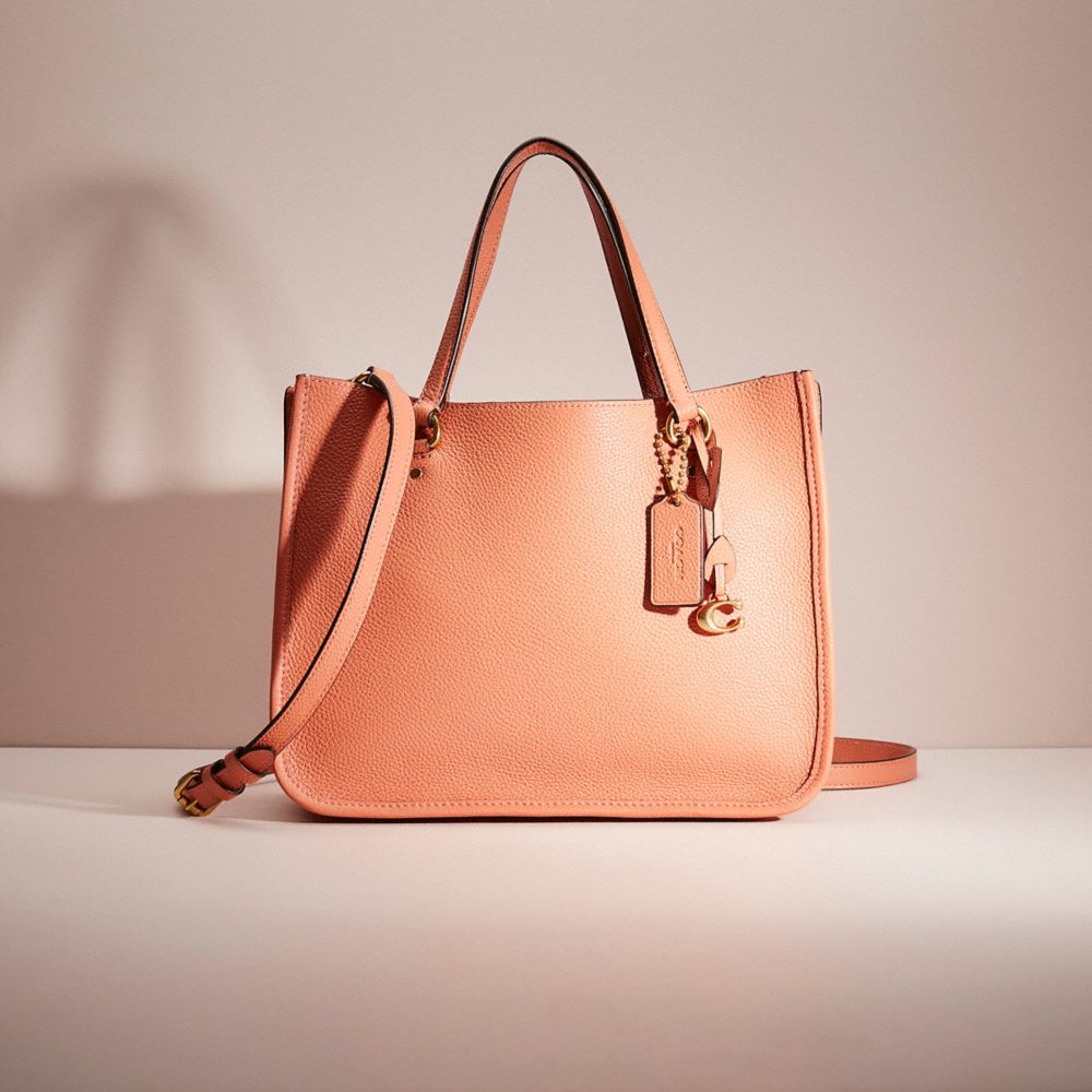 COACH®,RESTORED TYLER CARRYALL 28,Polished Pebble Leather,Medium,,Front View