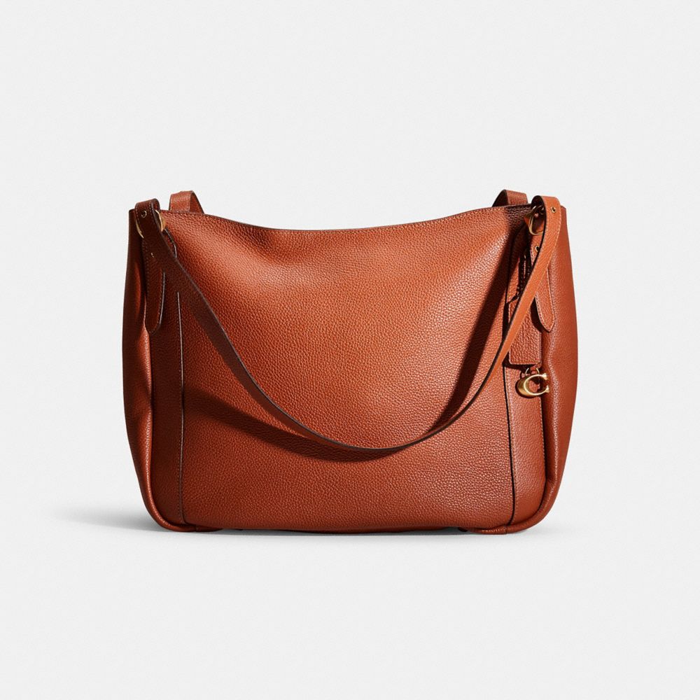 COACH®,RESTORED ALANA TOTE,Polished Pebble Leather,Large,,Front View