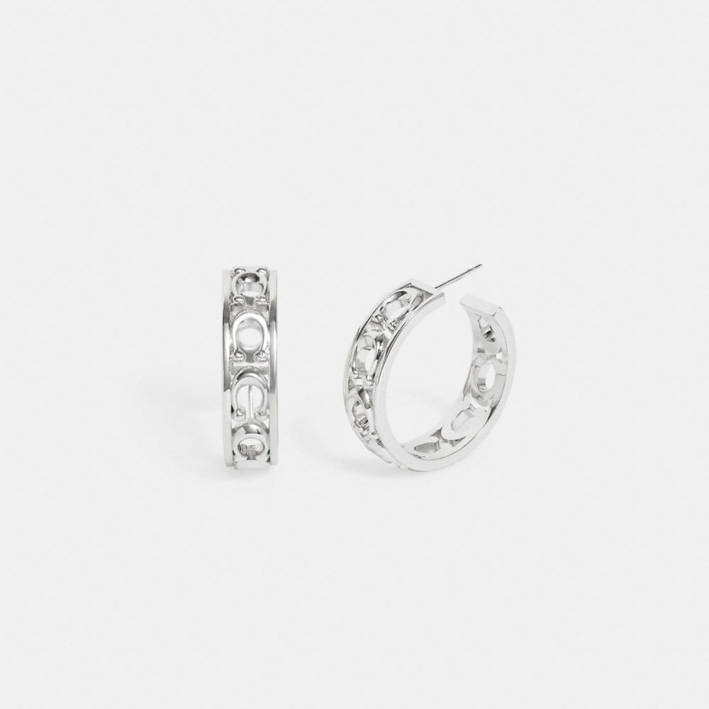 Signature Metal Hoop Earrings