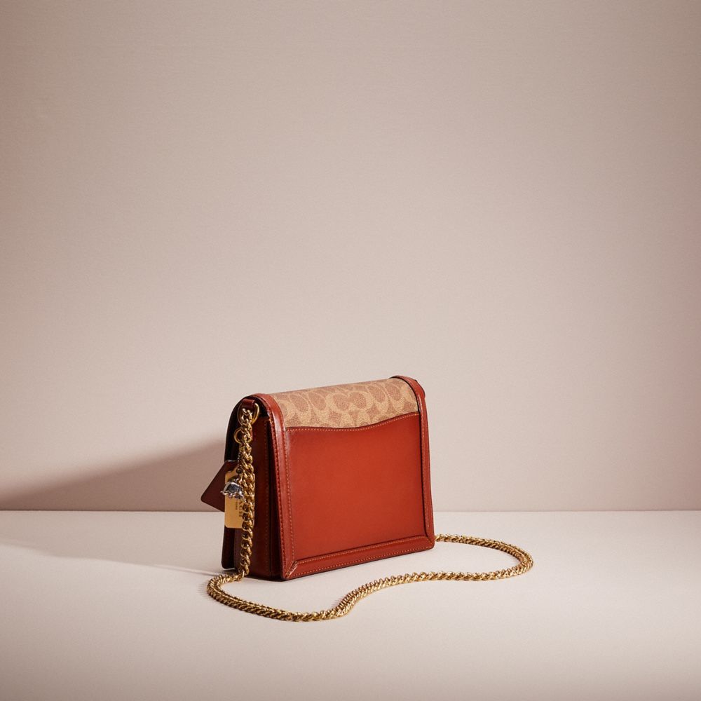COACH®,Upcrafted Hutton Shoulder Bag In Signature Canvas,,Angle View