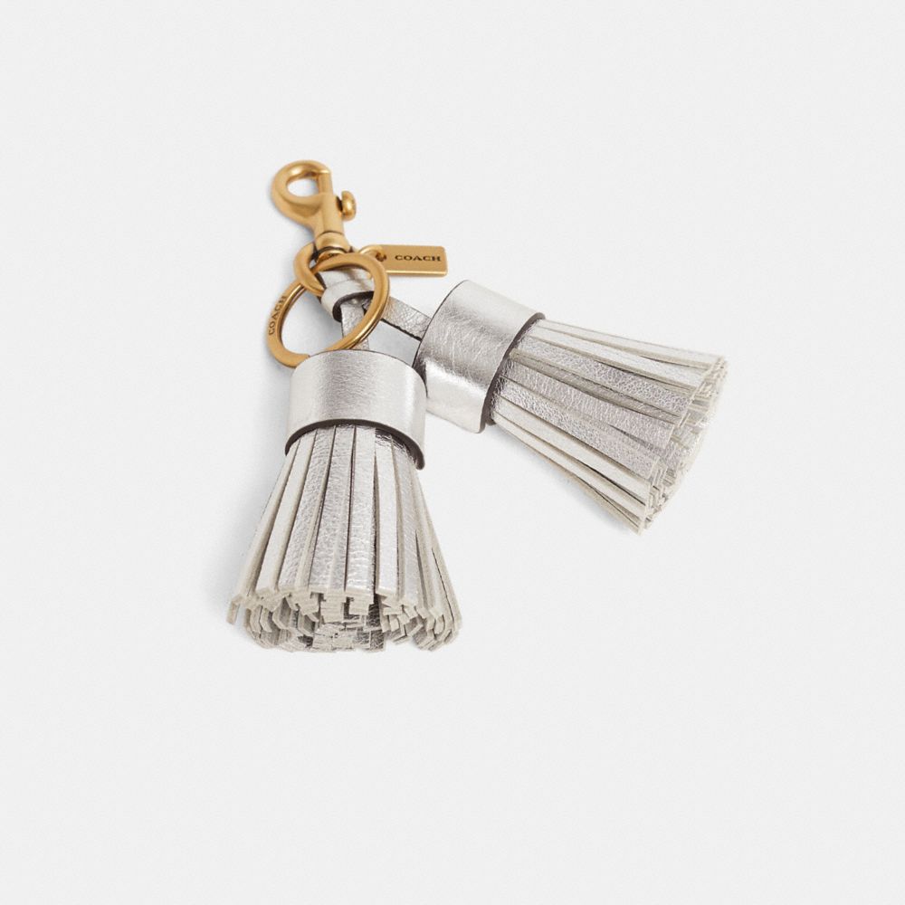 COACH®,Remade Colorblock Tassel Bag Charm,Bag Charm,Logo,Tassel,Casual,,Front View