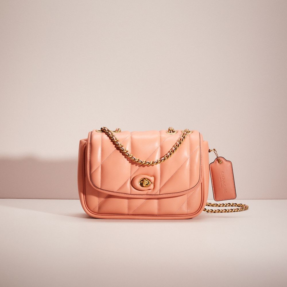 COACH®,RESTORED PILLOW MADISON SHOULDER BAG WITH QUILTING,Nappa leather,Small,,Front View