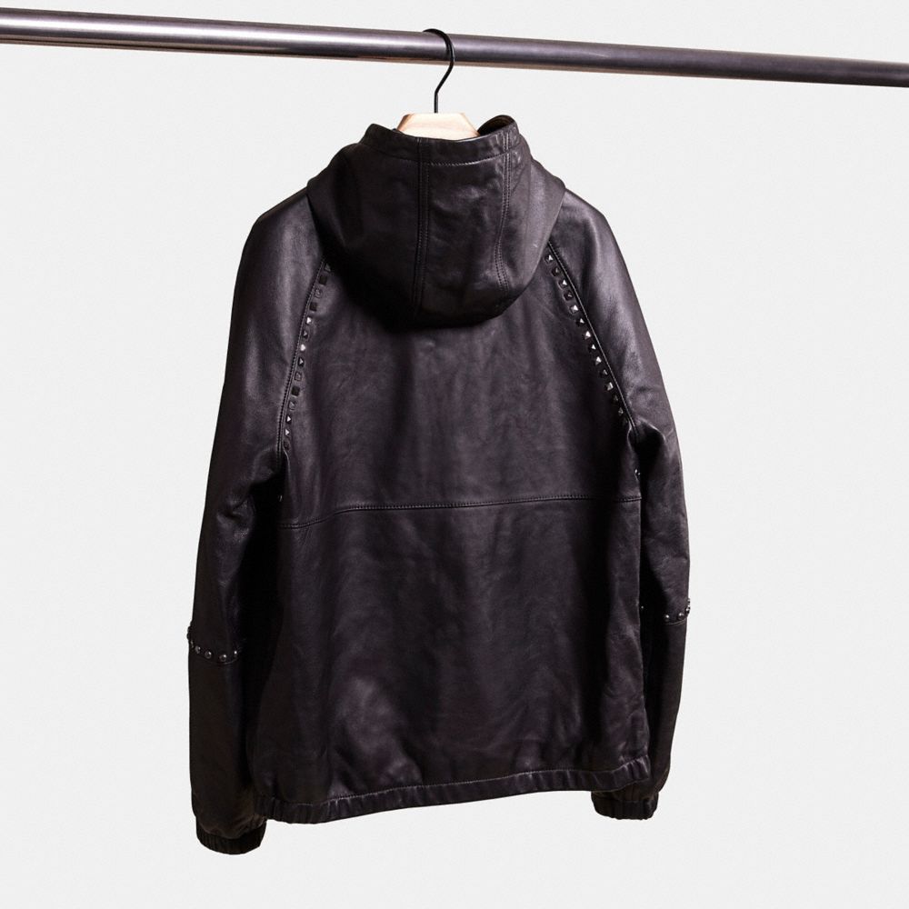 COACH®,UPCRAFTED LEATHER TRAINER,Leather,,Back View