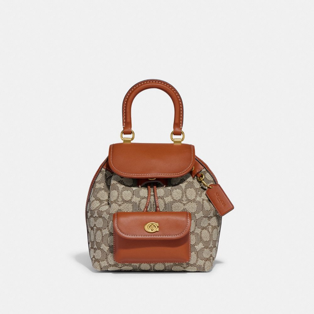 COACH Riya Backpack 21 In Signature Textile Jacquard