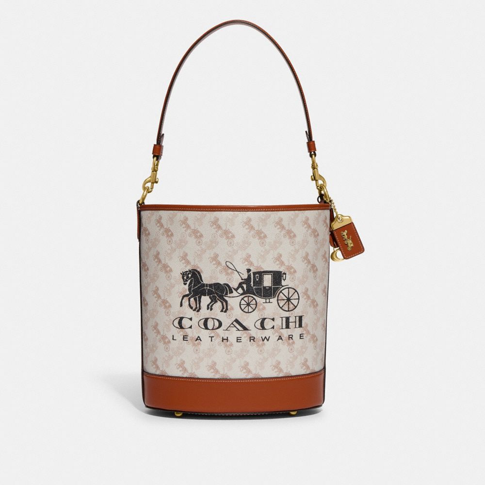 Coach Dakota Bucket Bag With Horse And Carriage Print | ModeSens