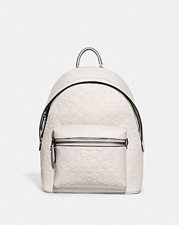 charter backpack 24 in signature leather