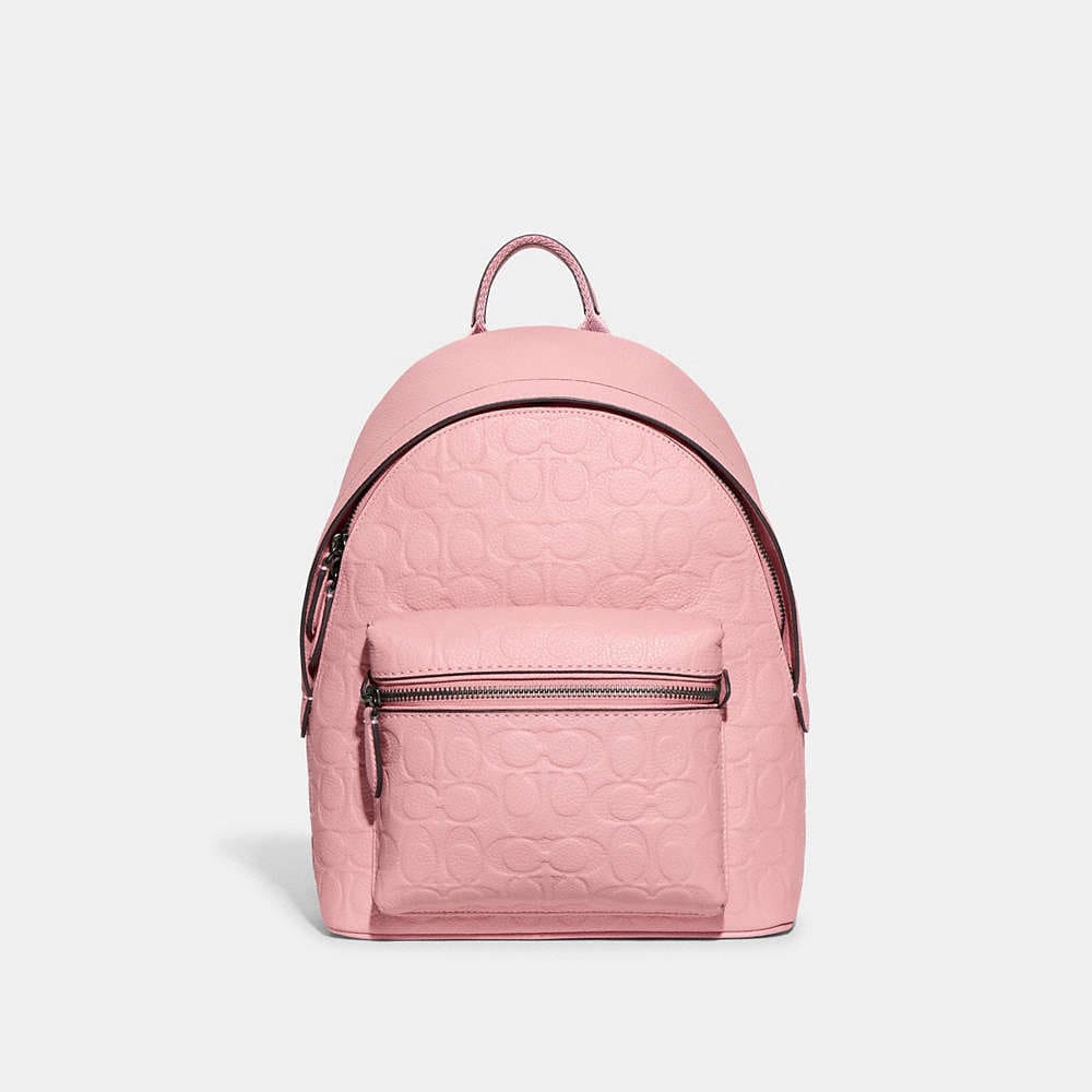 Coach Charter Backpack 24 In Signature Leather