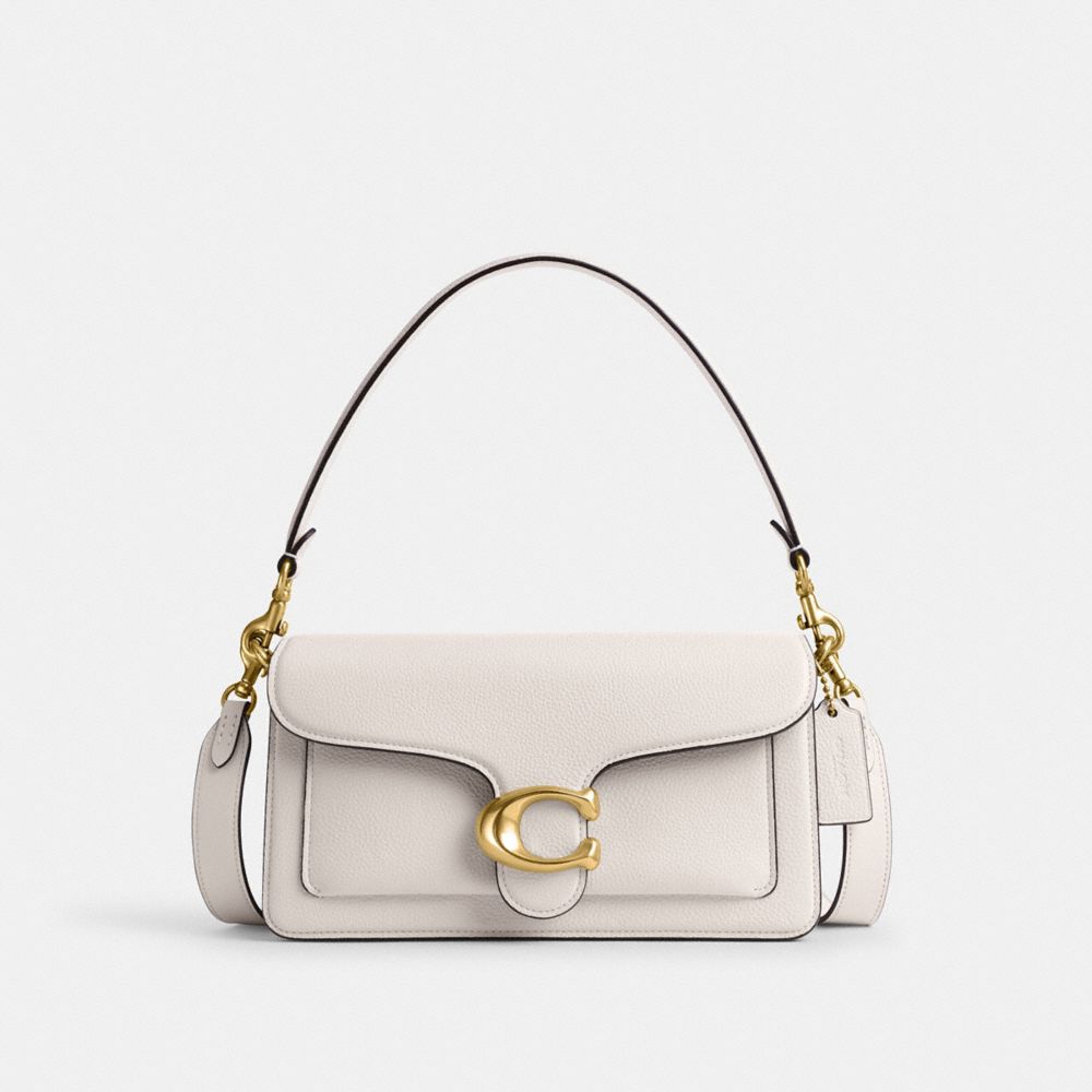 Coach Tabby Shoulder Bag 26 In Brass/chalk