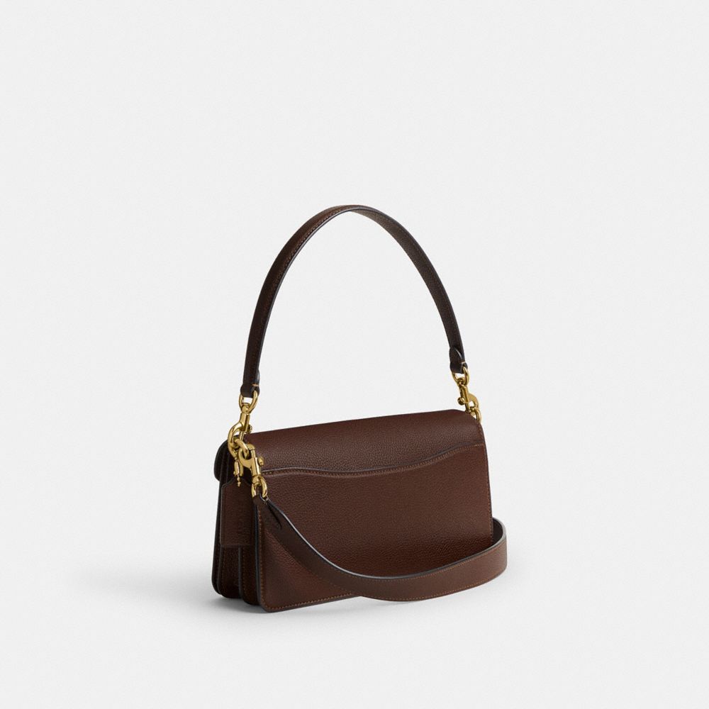 COACH®,Polished Pebble Leather Tabby Shoulder Bag 26,,Angle View