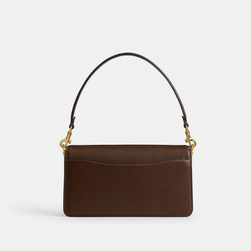 COACH®,Polished Pebble Leather Tabby Shoulder Bag 26,,Back View