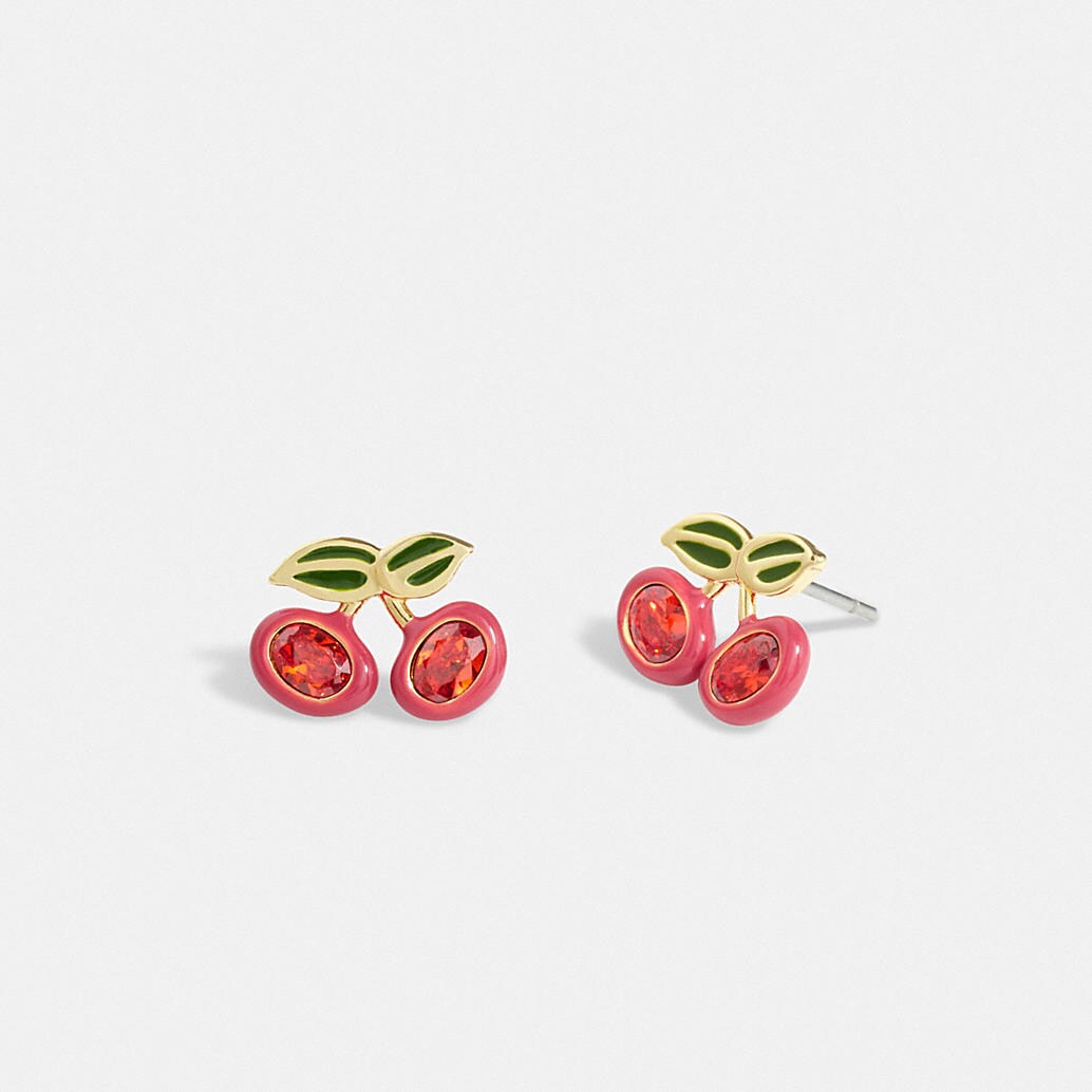 COACH: Cherry Stud Earrings