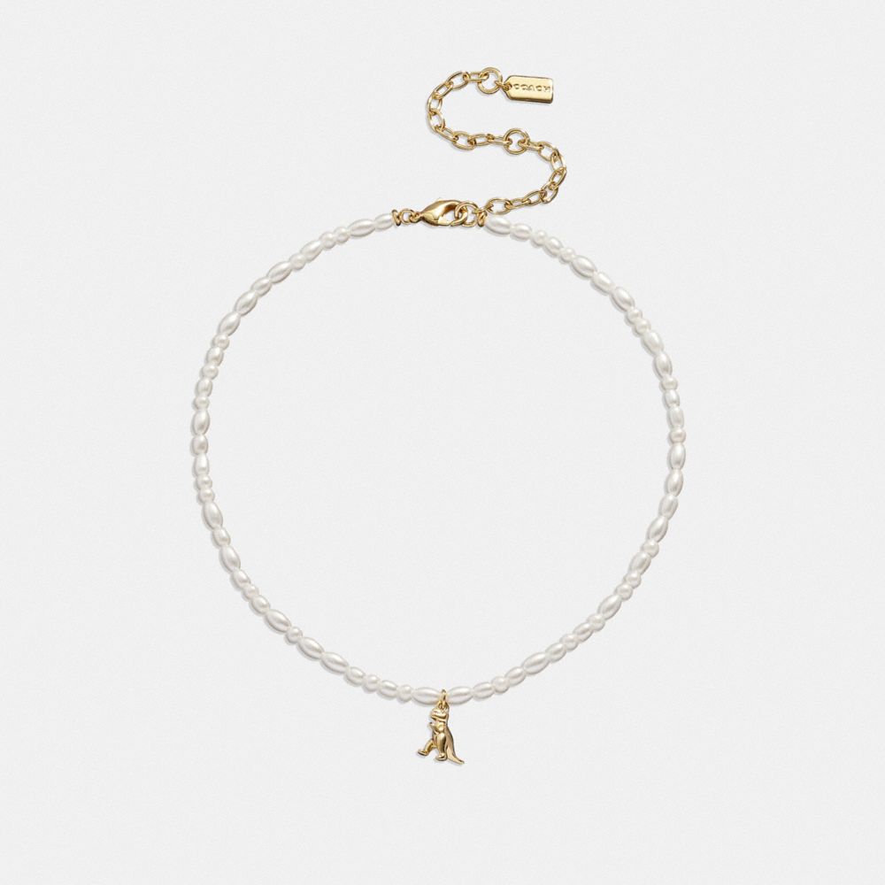CHOKER MIT REXY UND PERLEN