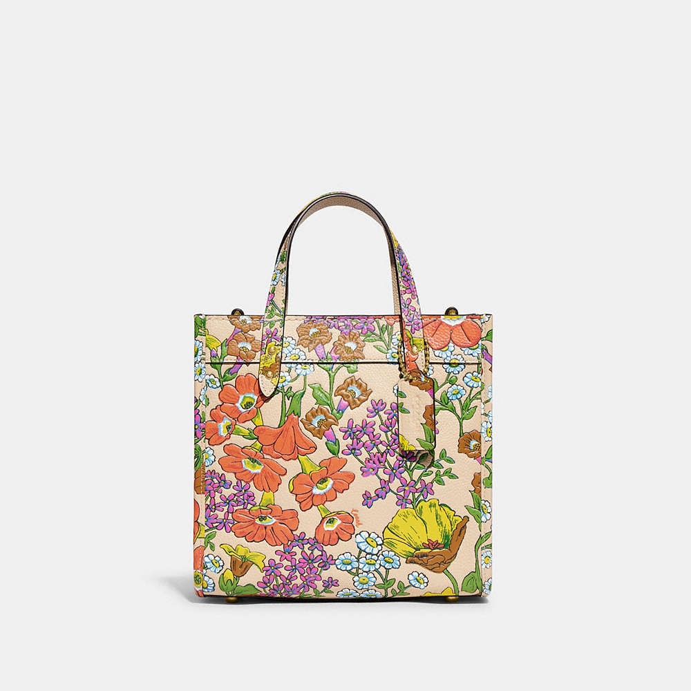 Coach Field Tote 22 With Floral Print