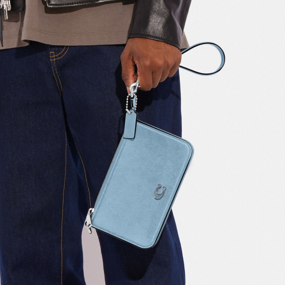 COACH®,Pouch Bag,Canvas,Leather,Pouch,Logo,Scratch Resistant,Casual,,Detail View