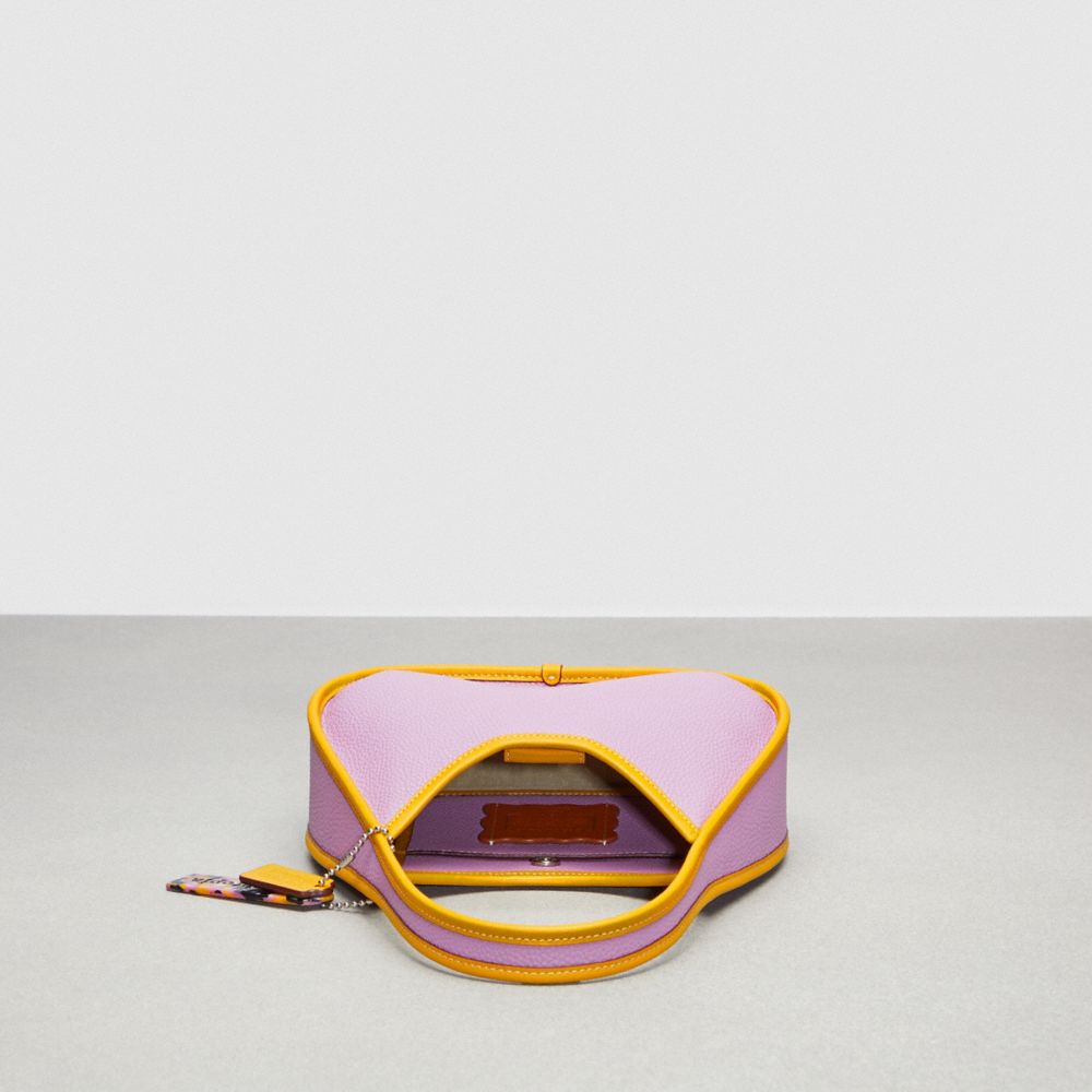 COACH®,Ergo Bag In Coachtopia Leather,Leather,Shoulder Bag,Plastic,Logo,Silver Metal,Casual,,Inside View,Top View