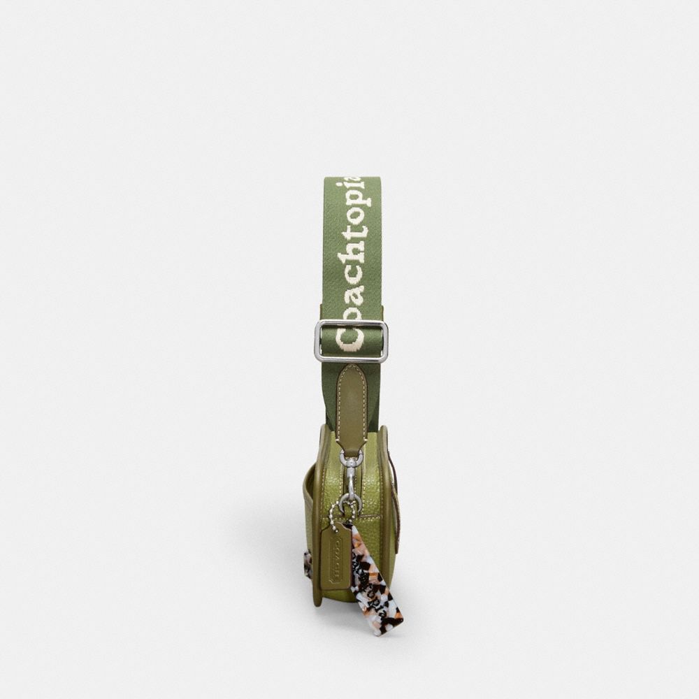 COACH®,Crossbody Belt Bag In Coachtopia Leather,Leather,Recycled Polyester,Crossbody,Plastic,Logo,Metal,Casual,Olive,Group View