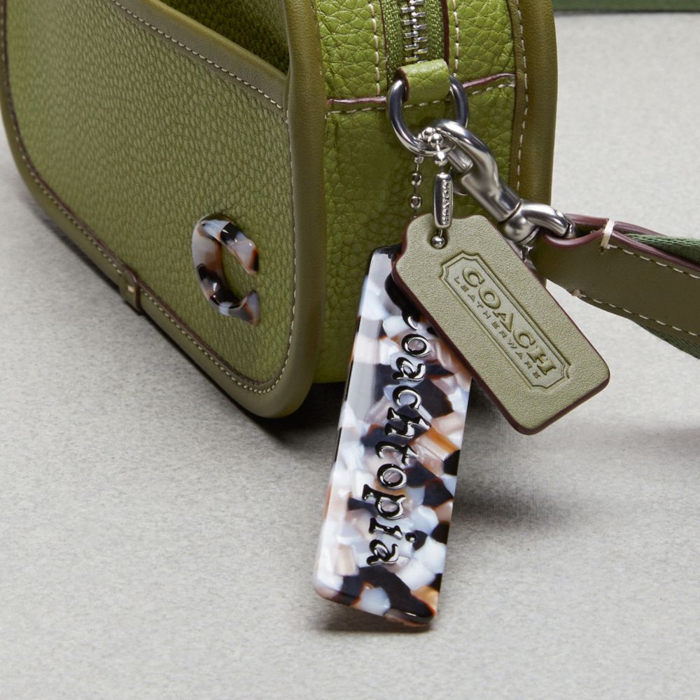 COACH®,Crossbody Belt Bag In Coachtopia Leather,Leather,Recycled Polyester,Crossbody,Plastic,Logo,Metal,Casual,Olive,Group View