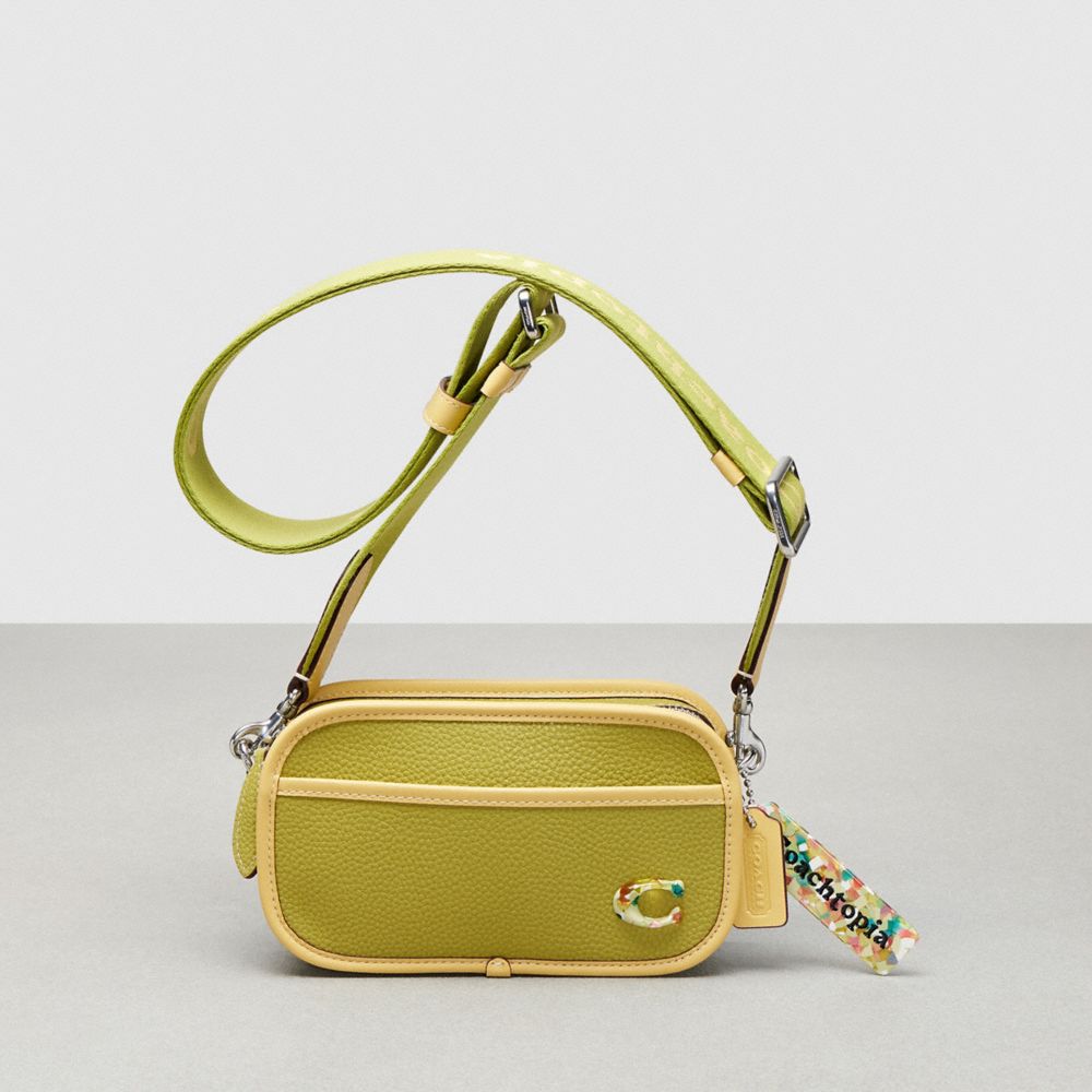 COACH®,Crossbody Belt Bag In Coachtopia Leather,Leather,Recycled Polyester,Crossbody,Plastic,Logo,Metal,Casual,