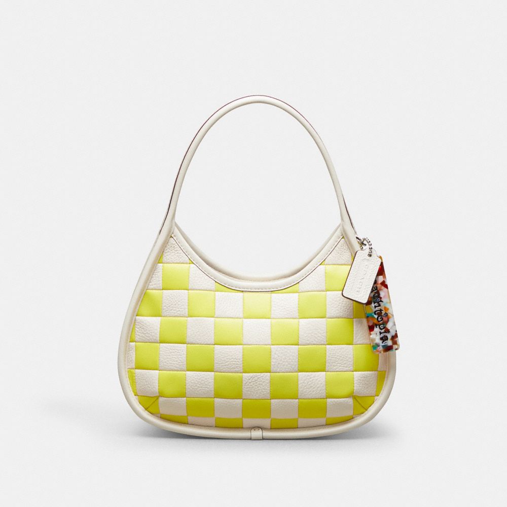 COACH®,Ergo Bag In Checkerboard Upcrafted Leather,,Front View