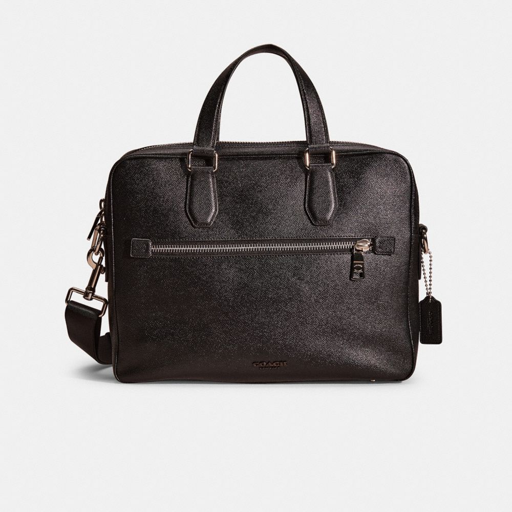 COACH®,RESTORED KENNEDY BRIEF,Crossgrain Leather,Medium,,Front View