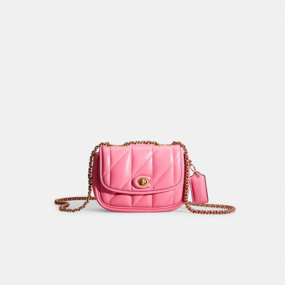 COACH®,RESTORED PILLOW MADISON SHOULDER BAG 18 WITH QUILTING,Nappa leather,Mini,,Front View